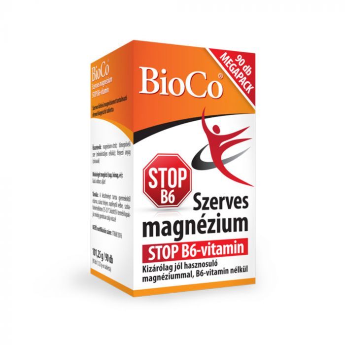 BIOCO Szerves Magnézium STOP B6 tabletta (90db)