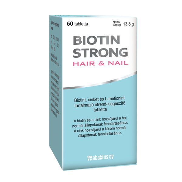 BIOTIN Strong Hair & Nail tabletta Vitabalans (60db)  
