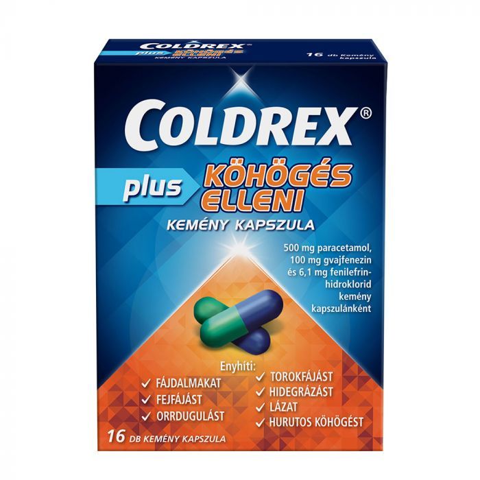 COLDREX Plus köhögés elleni kemény kapszula (16db)