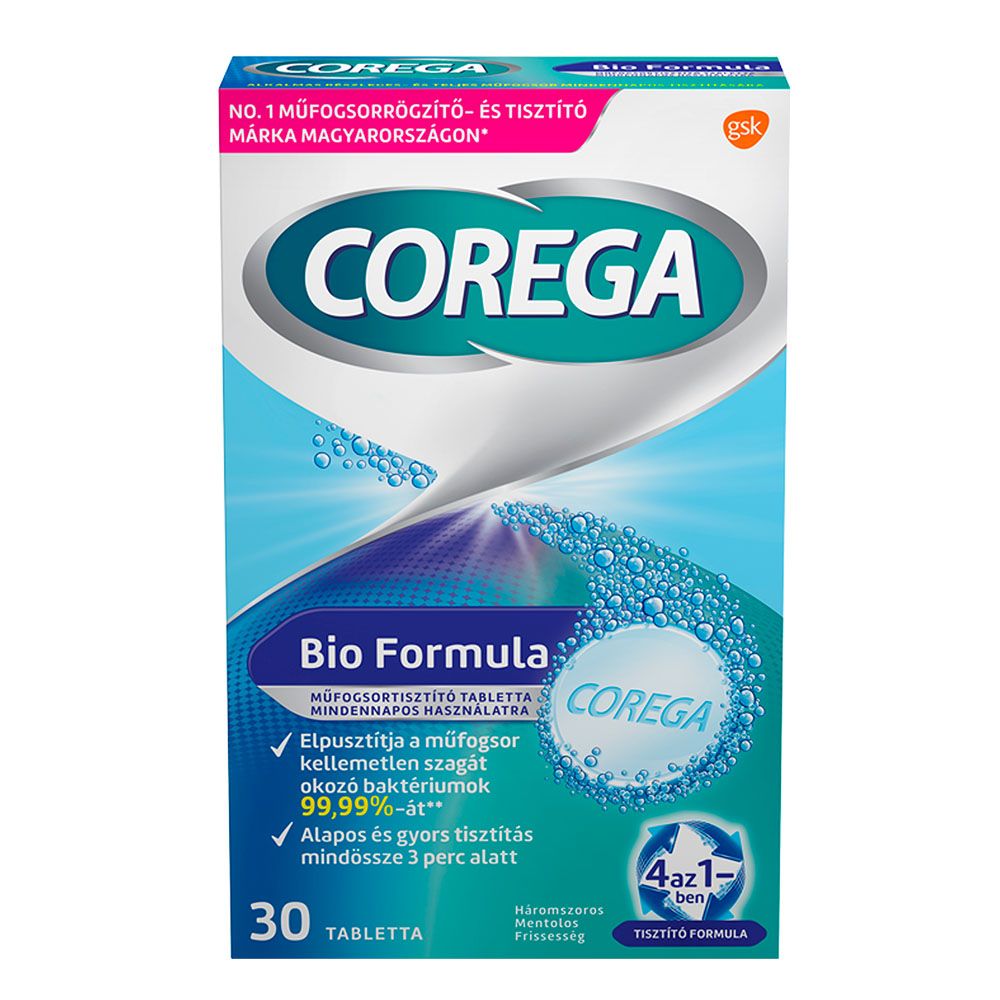 COREGA Bio Formula műfogsortisztító tabletta (30db)