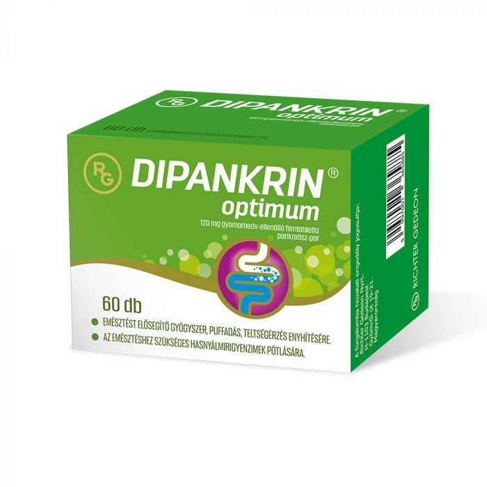 DIPANKRIN Optimum 120mg gyomornedv-ellenálló tabletta (60db)