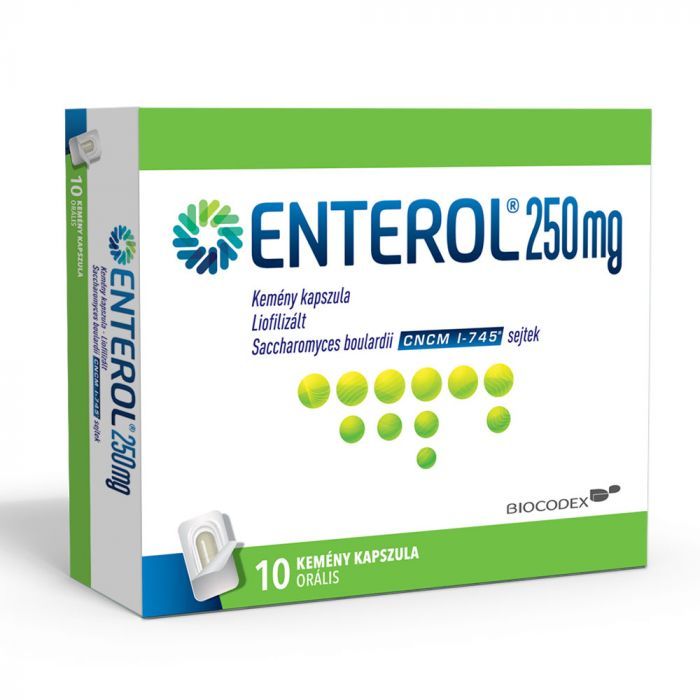 ENTEROL 250 mg kemény kapszula (10db)