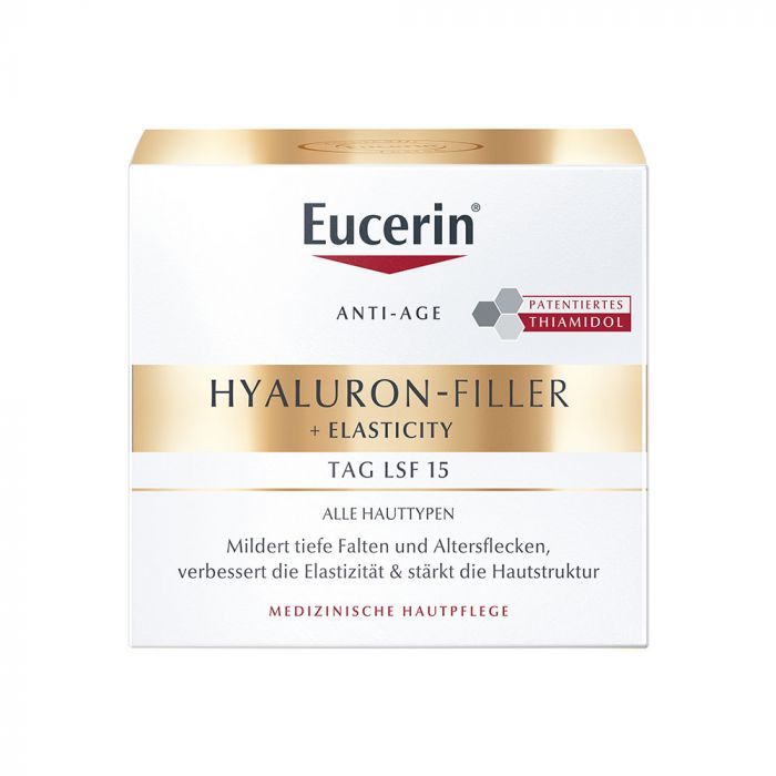 EUCERIN Hyaluron-Filler + Elasticity bőrtömörséget regeneráló nappali arckrém SPF15 (50ml)  
