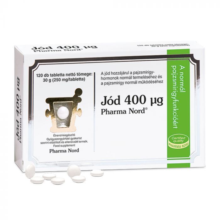 JÓD 400 mcg tabletta PharmaNord (120db)
