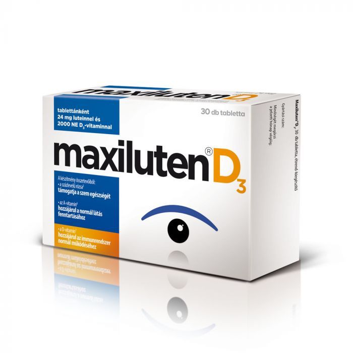 MAXILUTEN D3 Lutein tabletta (30db)