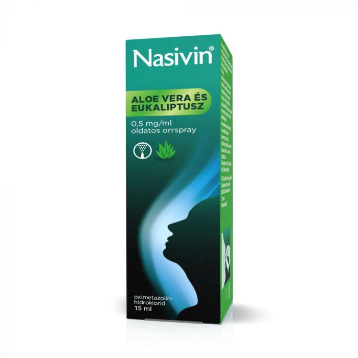 NASIVIN Aloe Vera és Eukaliptusz 0,5 mg/ml oldatos orrspray (15ml)
