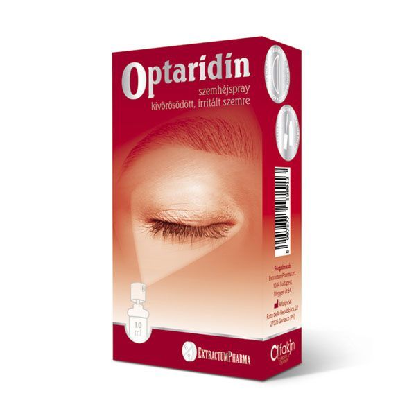 OPTARIDIN szemhéj spray kivörösödött, irritált szemre (10ml)