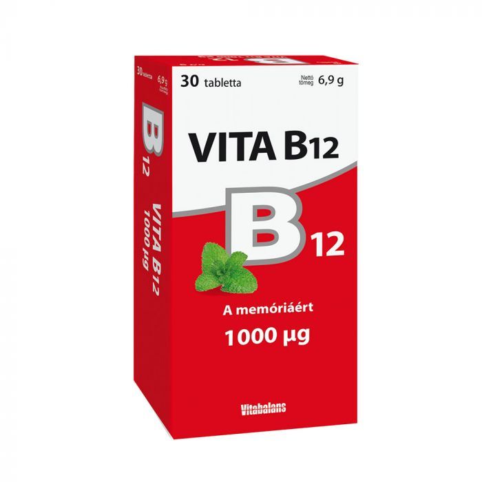 VITA B12 1000 mcg szopogató tabletta VITABALANS (30db)