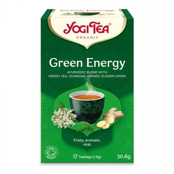 YOGI TEA Energizáló bio zöld tea (17db)