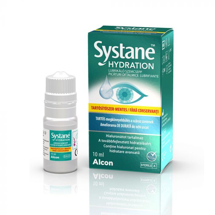 SYSTANE Hydration tartósítószer-mentes lubrikáló szemcsepp (10ml)