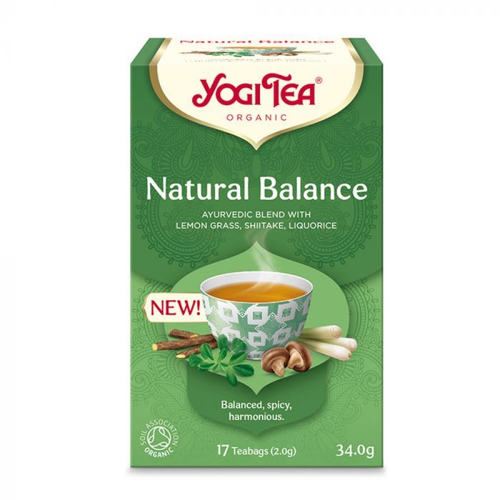 YOGI TEA Természetes egyensúly bio tea shiitake gombával (17db)