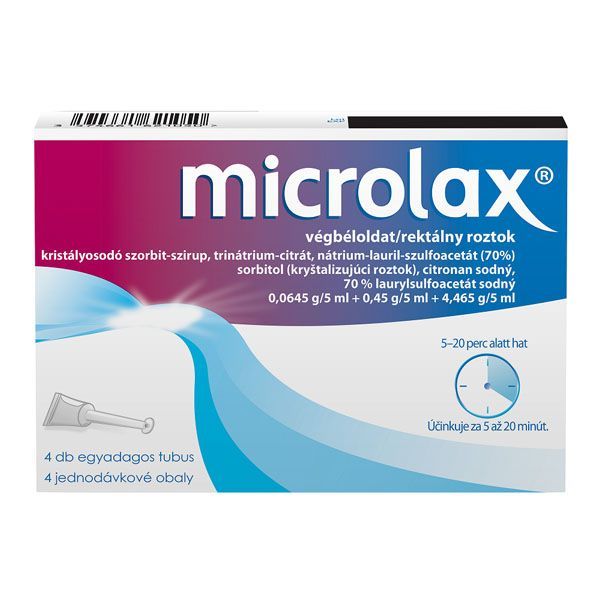 MICROLAX végbéloldat (4x5ml tubusban)