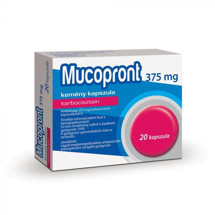 MUCOPRONT 375 mg kemény kapszula (20db)