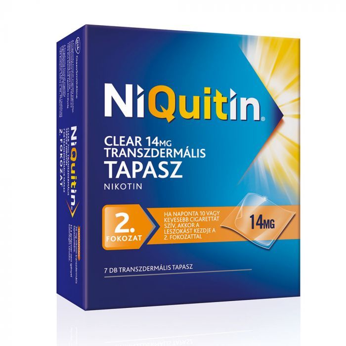 NIQUITIN 2. Clear 14 mg transzdermális tapasz (7db)           