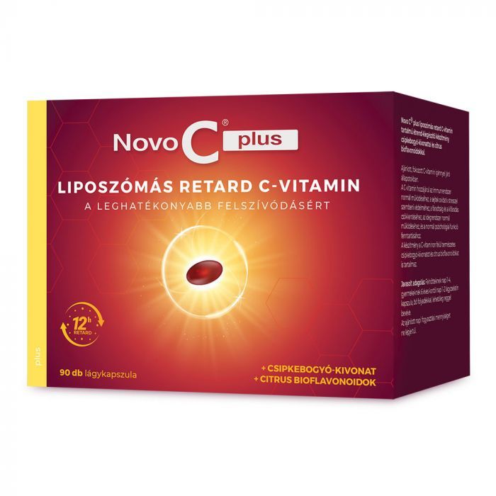 NOVO C Plus liposzómás retard C-vitamin lágykapszula (90db)