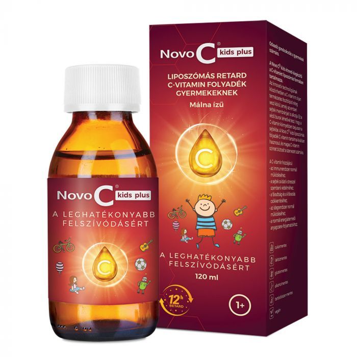 NOVO C Kids Plus liposzómás retard C-vitamin folyadék gyermekeknek (120ml)
