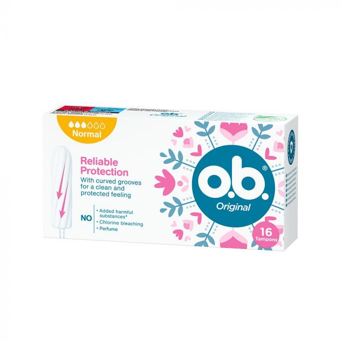 o.b. Original egészségügyi tampon Reliable Protection Normal (16db)