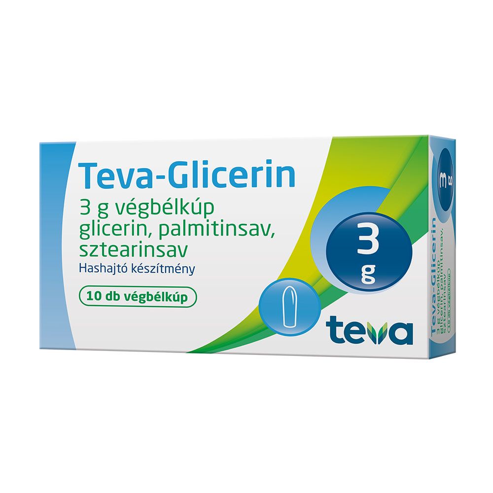 TEVA-Glicerin 3 g végbélkúp (10db)
