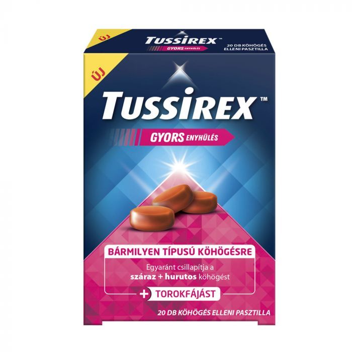 TUSSIREX Köhögés elleni pasztilla (20db)