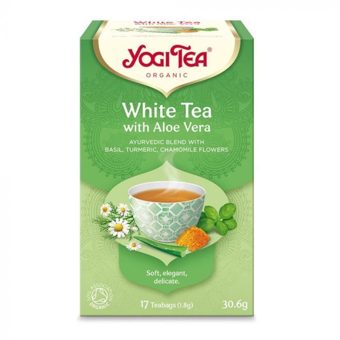 YOGI TEA Bio Fehér tea aloe verával (17db)