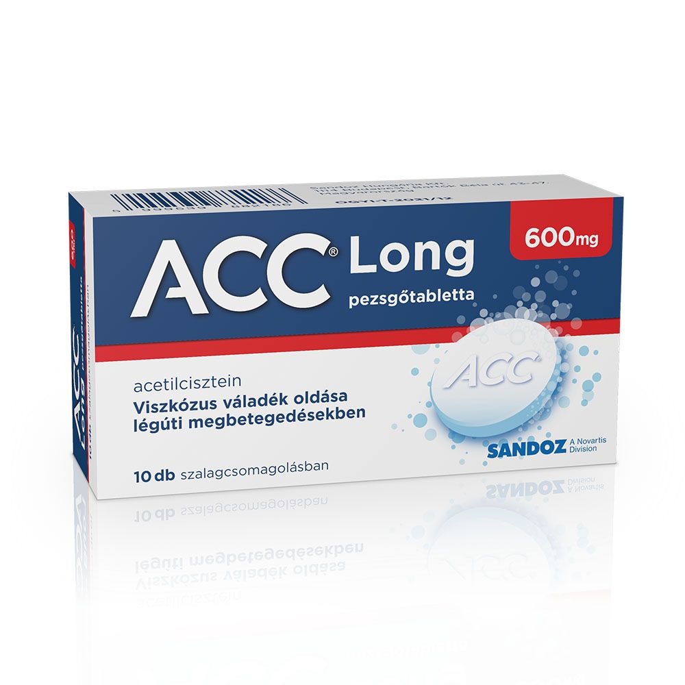 ACC long 600 mg pezsgőtabletta (10db)