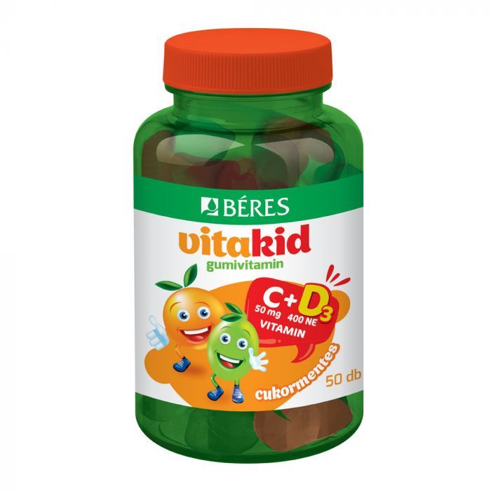 BÉRES Vitakid C + D3 gumivitamin (50db) 