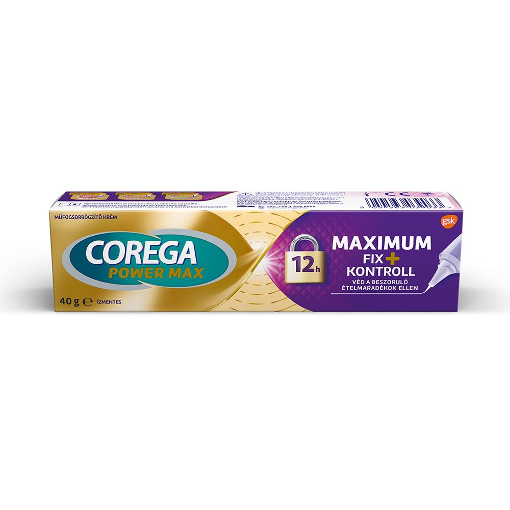COREGA Maximum Fix+ Kontroll műfogsorrögzítő krém (40g)