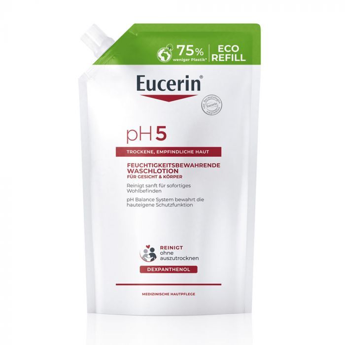 EUCERIN pH5 Folyékony mosakodószer öko utántöltő (750ml)