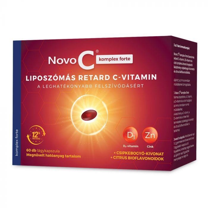 NOVO C Komplex Forte liposzómás retard C-vitamin  kapszula (60db)