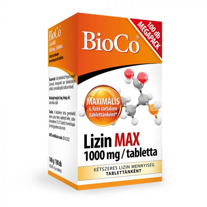 BIOCO Lizin Max 1000 mg tabletta (100db)