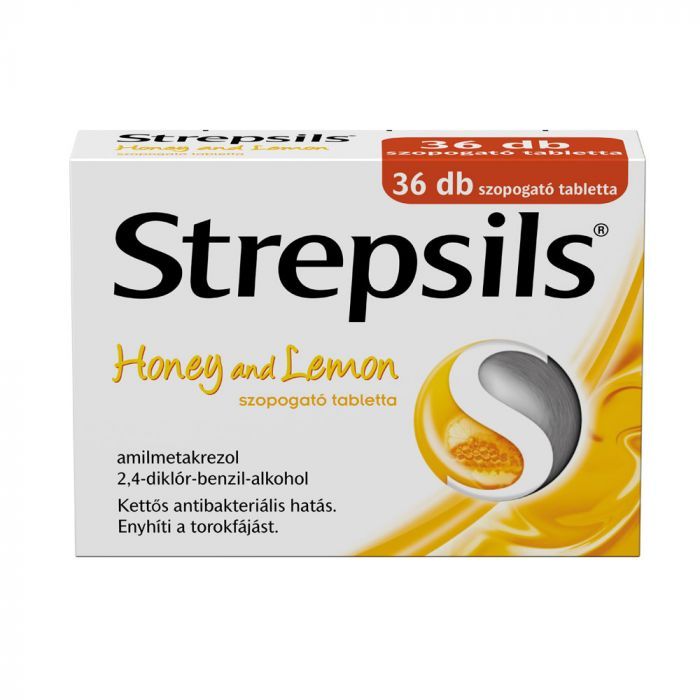 STREPSILS Honey and Lemon szopogató tabletta (36db)