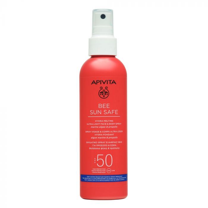 APIVITA BEE SUN SAFE spray arcra és testre SPF50 (200ml)
