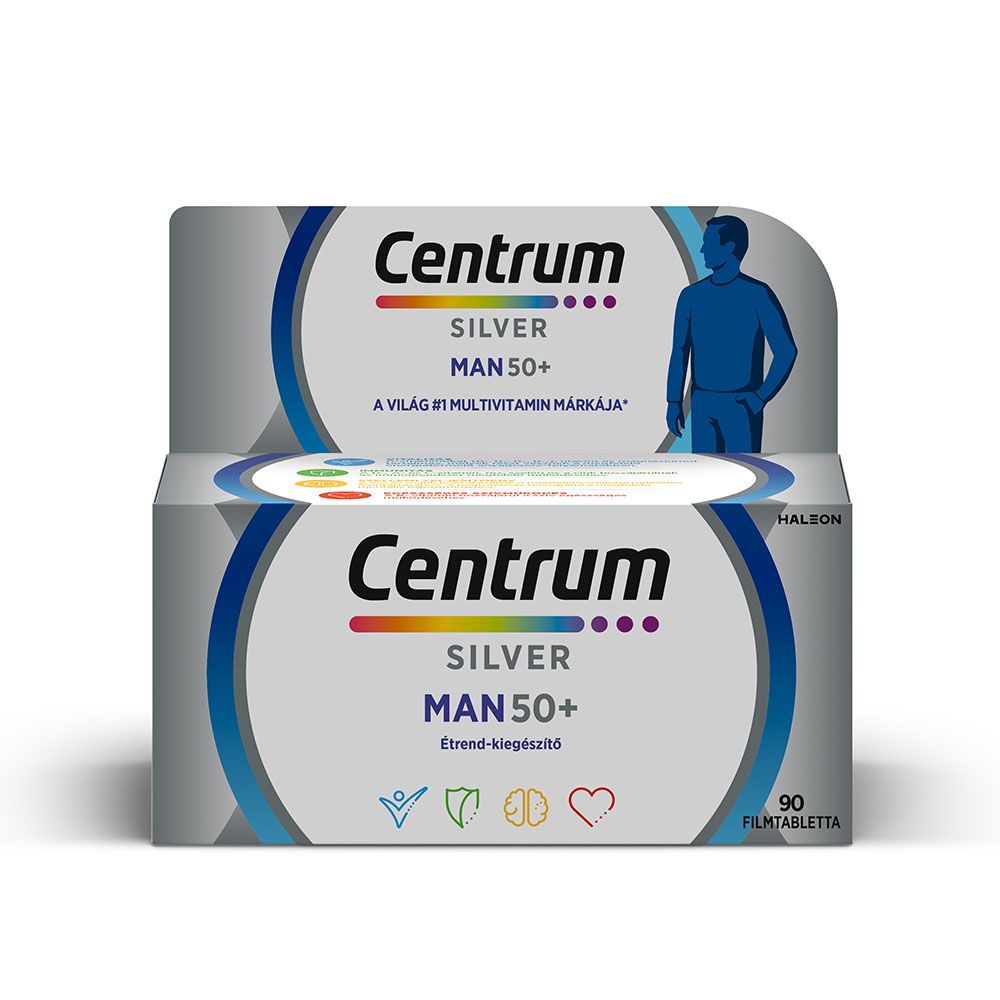 CENTRUM Silver Man 50+ multivitamin filmtabletta Férfiaknak (90db)