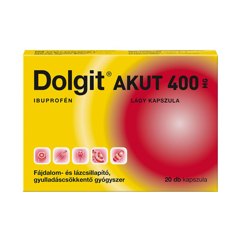 DOLGIT Akut 400mg lágy kapszula (20db)