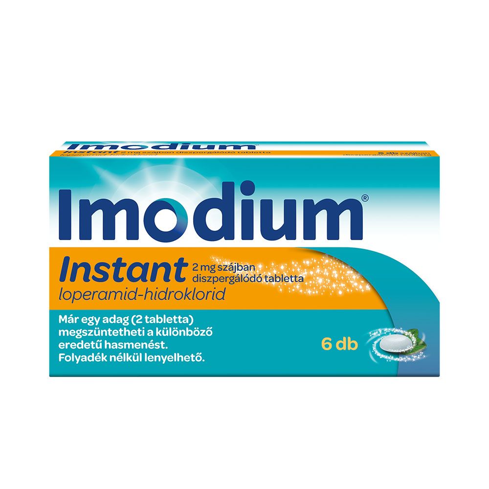 IMODIUM Instant 2 mg szájban diszpergálódó tabletta (6db)