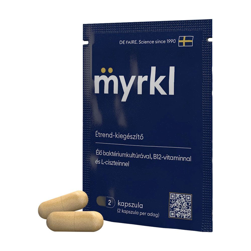 MYRKL étrend-kiegészítő kapszula élő baktériumkultúrával, B12-vitaminnal és L-ciszteinnel (2db)