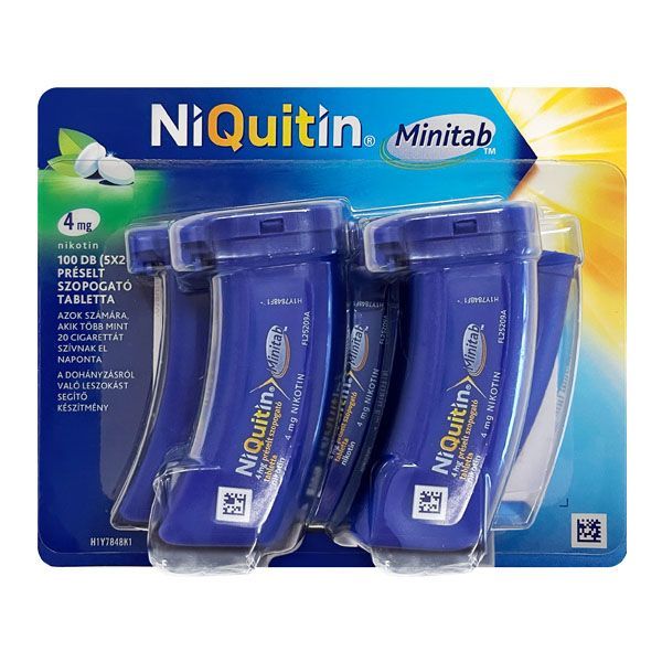 NIQUITIN Minitab 4mg préselt szopogató tabletta (5 x 20db)