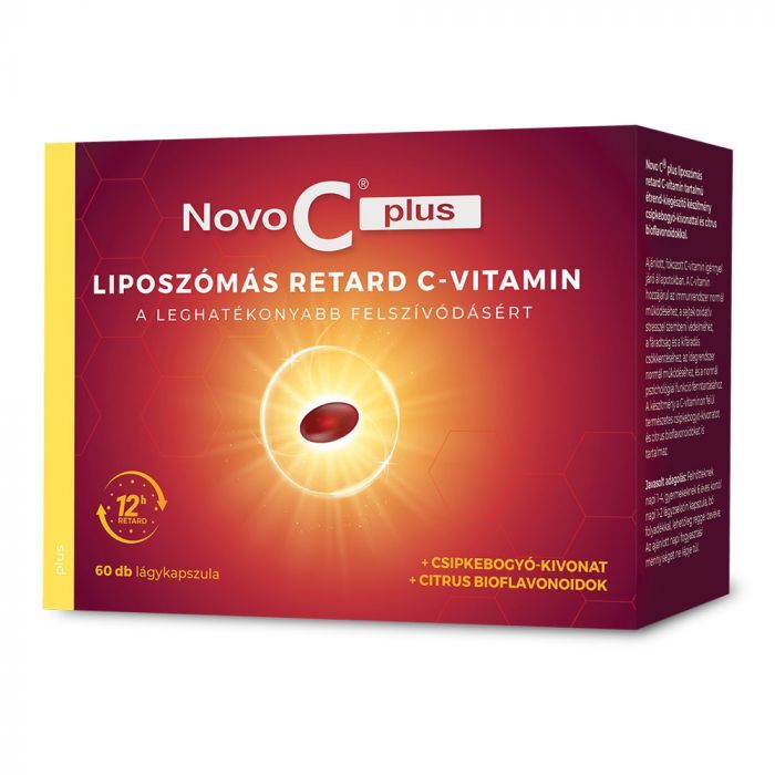 NOVO C Plus liposzómás retard C-vitamin lágykapszula (60db)  
