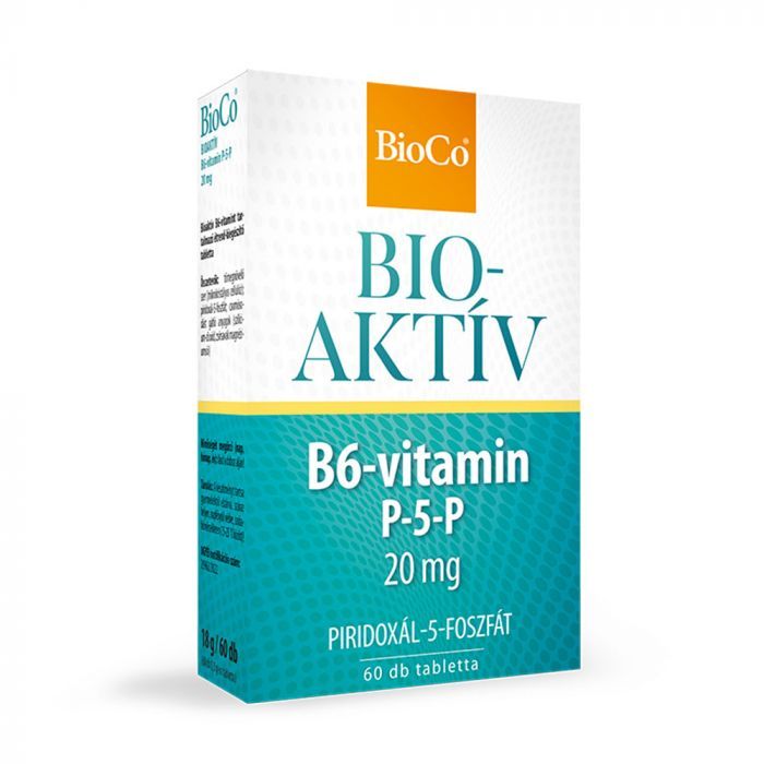 BIOCO Bioaktív B6-vitamin P-5-P 20mg tabletta (60db)