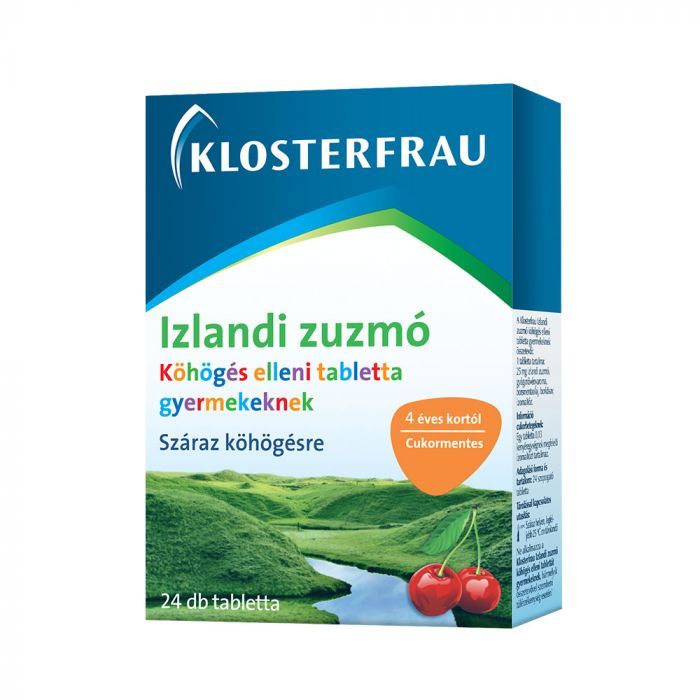 KLOSTERFRAU Izlandi zuzmó köhögés elleni tabletta gyermekeknek (24db)  
