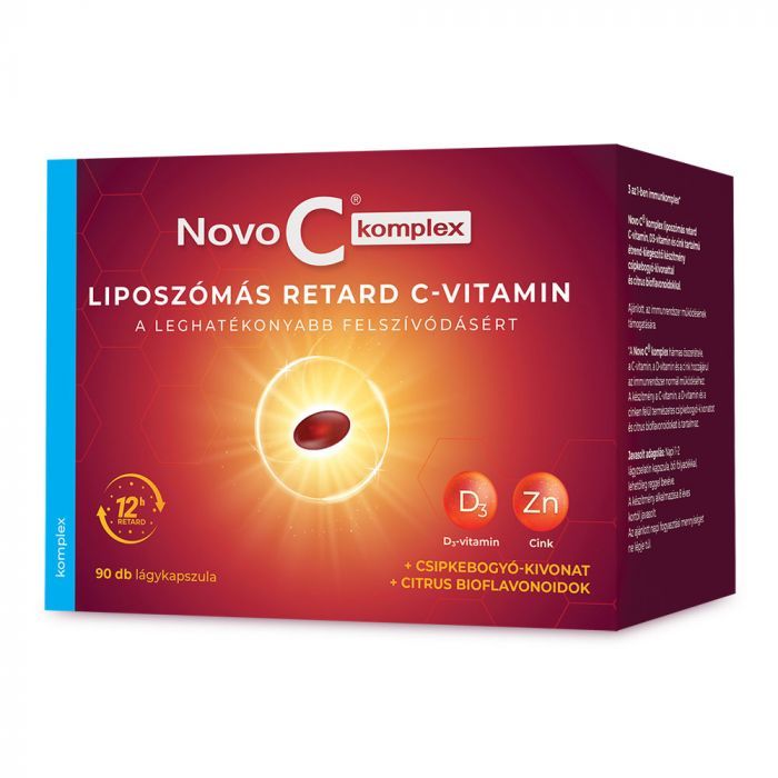 NOVO C Komplex liposzómás retard C-vitamin lágykapszula (90db)