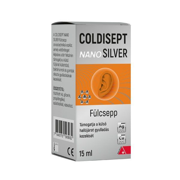 COLDISEPT NanoSilver fülcsepp (15ml)