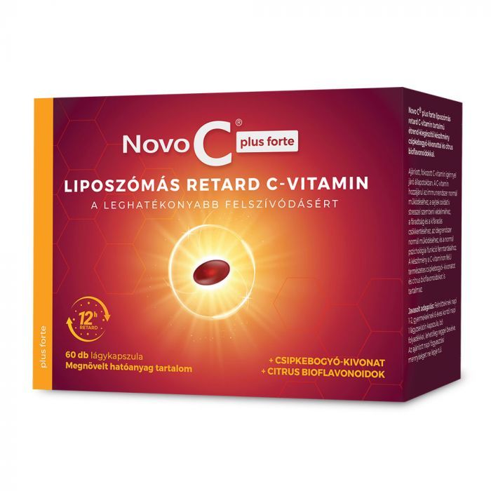 NOVO C Plus Forte liposzómás retard C-vitamin kapszula (60db)
