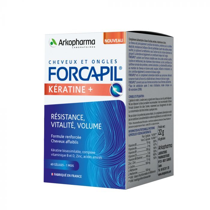 FORCAPIL Keratine + hajerősítő kapszula (60db)