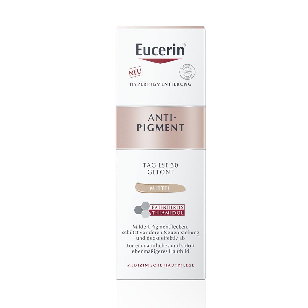 EUCERIN Anti-Pigment színezett nappali arckrém FF30 medium (50ml)