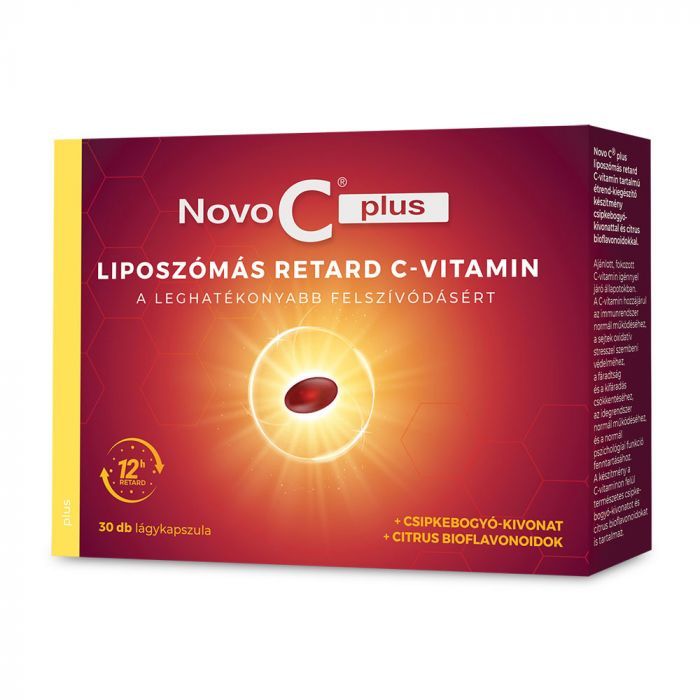 NOVO C Plus liposzómás retard C-vitamin lágykapszula (30db) 