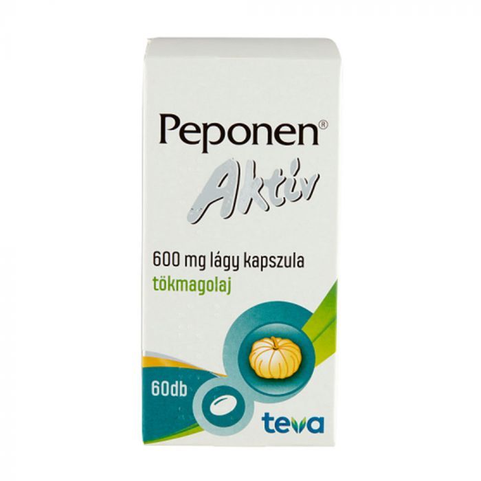 PEPONEN Aktív 600 mg lágy kapszula (60db)