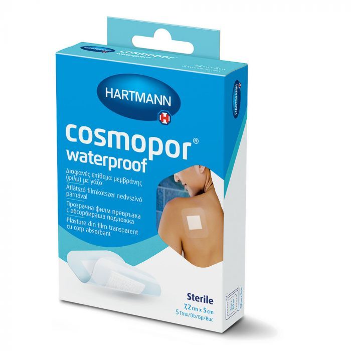 COSMOPOR Waterproof steril sebtapasz vízálló 7,2x5cm (5db)
