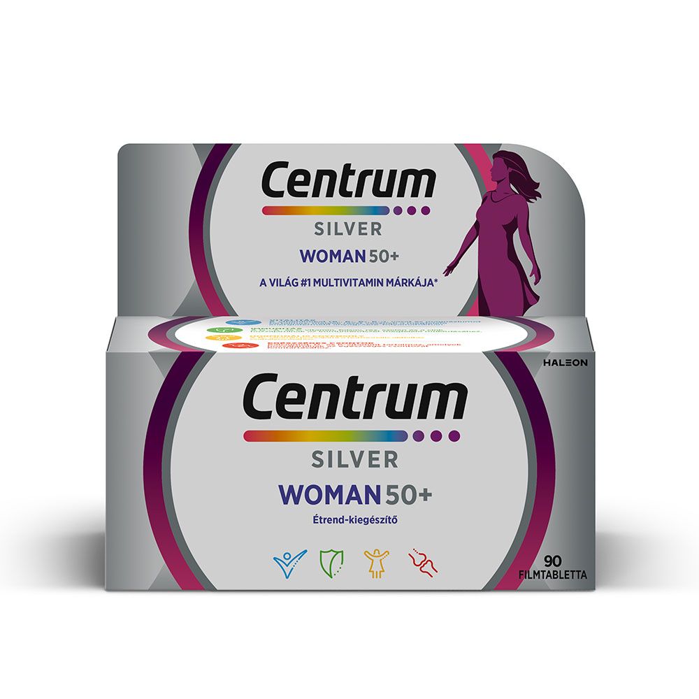 CENTRUM Silver Woman 50+ multivitamin filmtabletta Nőknek (90db)