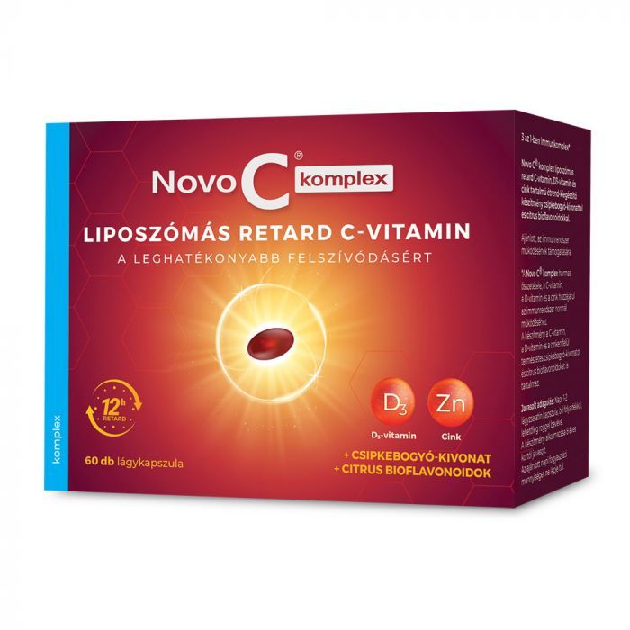 NOVO C Komplex liposzómás retard C-vitamin lágykapszula (60db)  